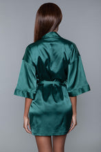 Load image into Gallery viewer, Be Wicked Home Alone Sexy Satin Wrap Robe
