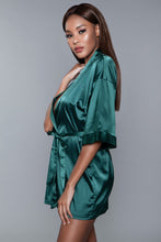 Load image into Gallery viewer, Be Wicked Home Alone Sexy Satin Wrap Robe
