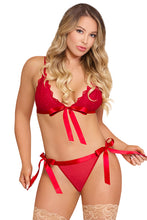 Load image into Gallery viewer, Magic Silk Ribbon Tie Bra & Panty Set