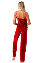 Load image into Gallery viewer, Famous Maker Ruby Velour 2 Pc. Pajama Lounge Set
