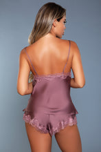 Load image into Gallery viewer, Bambi Silky Satin 2 Piece Luxe Cami Top / Tap Pant Sleep Set
